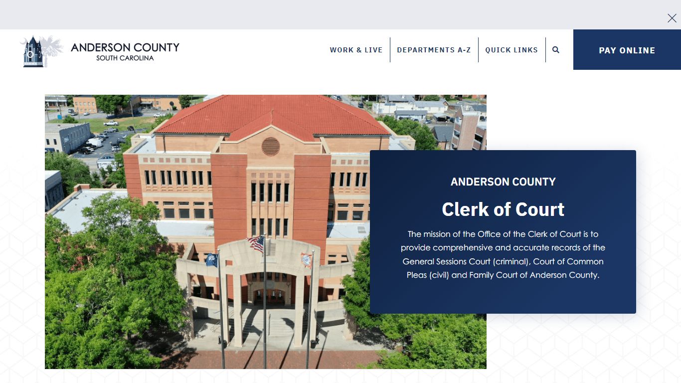 Clerk of Court - Anderson County South Carolina